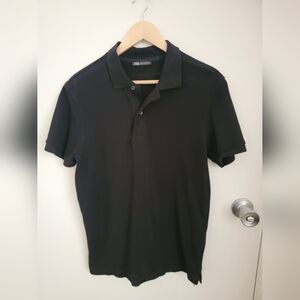 Mens zara black polo size medium